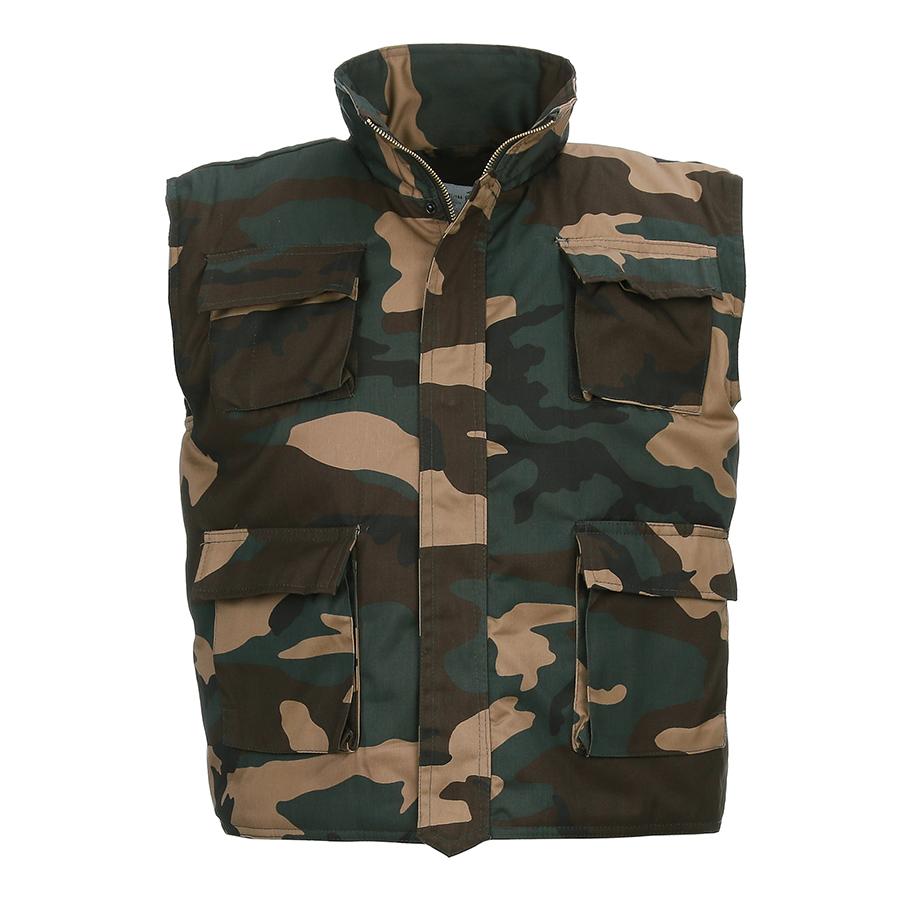 Kinder Bodywarmer Woodland Camouflage-1035-a